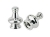 28011 - Two 1-1/4 inch Nickel Lamp Finials