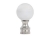 28003 - Nickel Glass Ball Lamp Finial