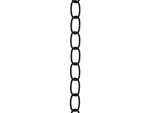 25205 - 3ft. 11 Gauge Flat Black Fixture Chains