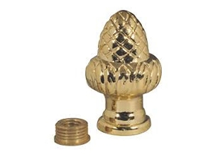 28005 - Brass Acorn Reducer Lamp Finial