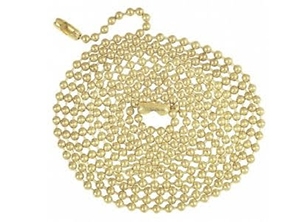 17107 Series Brass Finish Beaded Chain with Connector