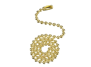 17101 Series Solid Brass Finish Beaded Chain