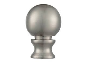 28006 - Nickel Classic Ball Lamp Finial