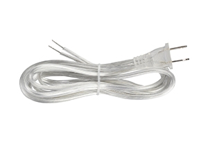 29006 - 8-inch Silver Lamp Cord Set for 18/2 SPT-2