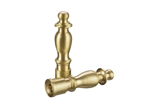 28010 - Two Solid Brass Lamp Finials
