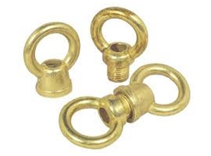 24122 - 2 piece Brass Female and Male Lamp Loop