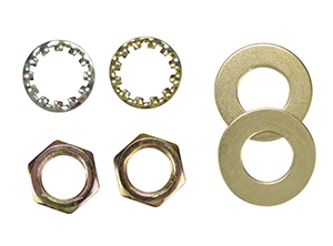 24115 - Brass-plated Steel 6 Assorted Lamp Nuts