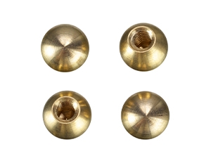 24114 - Tapped 8/32-in Brass 4 Cap Nuts